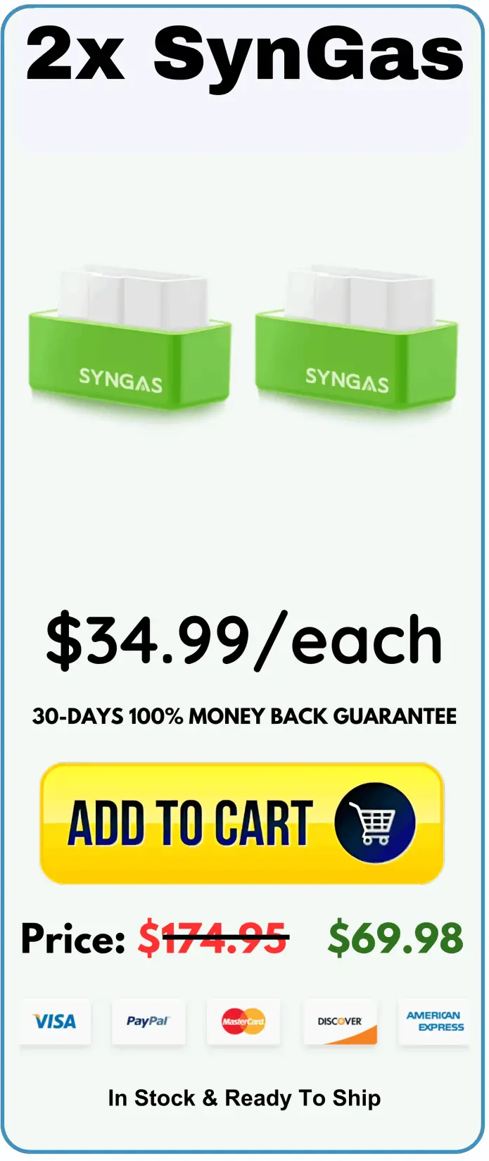 Syngas OBD Fuel Saver offer price 