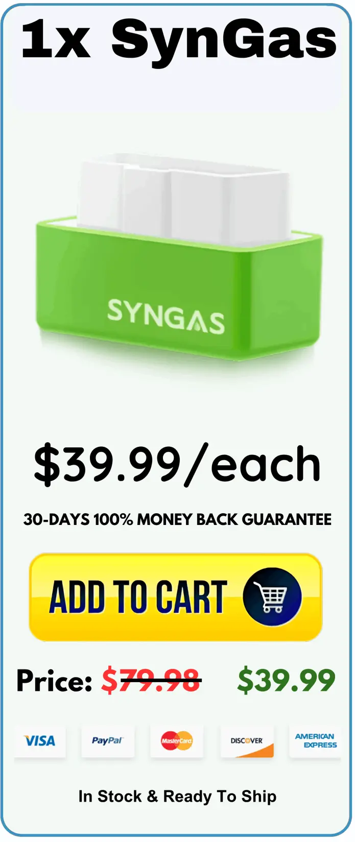 Syngas OBD Fuel Saver price 